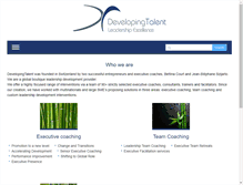 Tablet Screenshot of developingtalent.ch